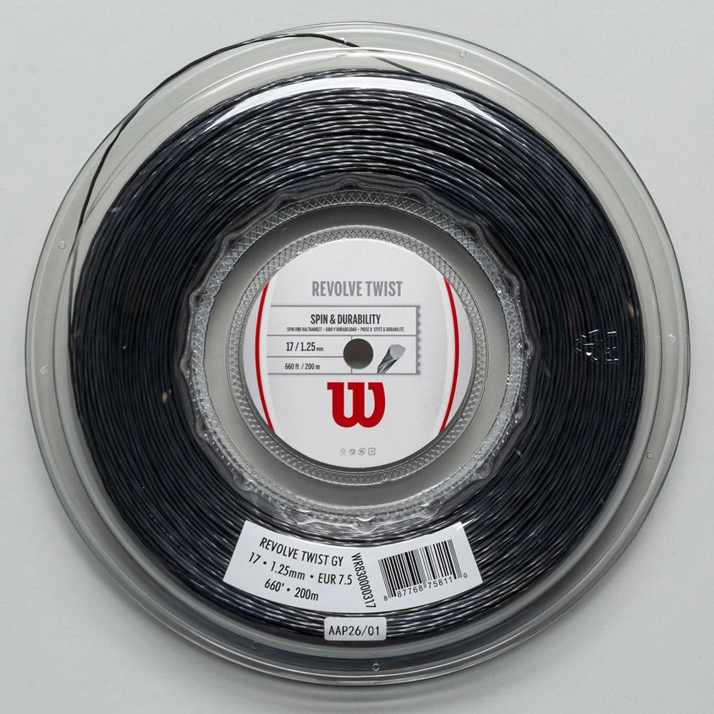 Wilson Revolve Twist 17 660' Reel Tennis Accessories 3 Wilson Revolve Twist 17 660' Reel Tennis Accessories