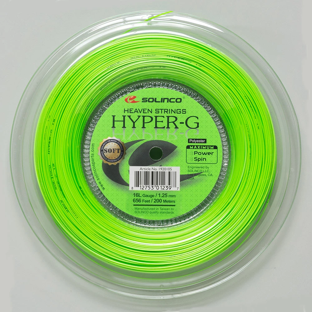 Tennis Accessories Solinco Hyper-G Soft 16L 1.30 656' Reel 3 Tennis Accessories Solinco Hyper-G Soft 16L 1.30 656' Reel