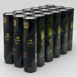 Wilson US Open Regular Duty 4 Ball Can 18 Cans Tennis Accessories