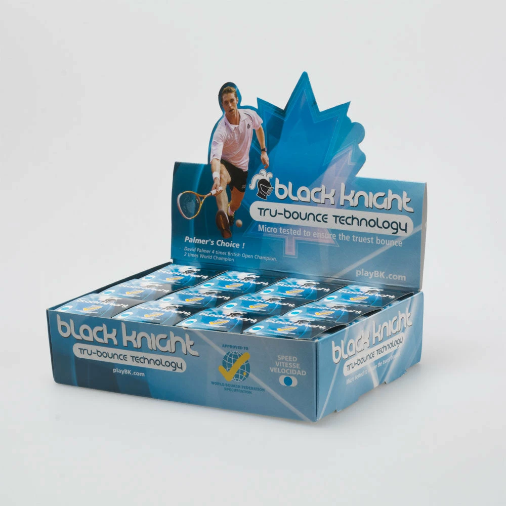 Squash Accessories Black Knight Blue Dot (12) 3 Squash Accessories Black Knight Blue Dot (12)