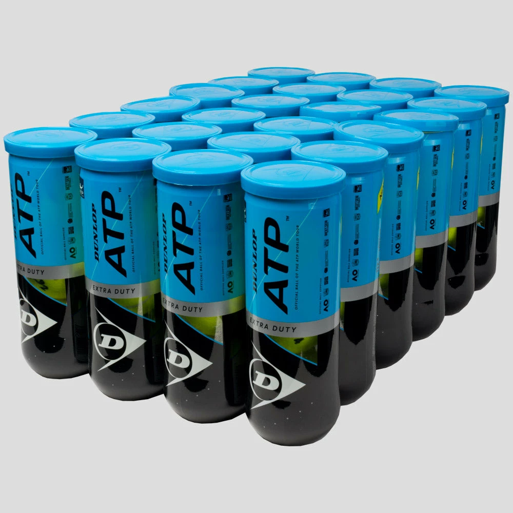 Dunlop ATP Extra Duty 24 Cans Tennis Accessories 3 Dunlop ATP Extra Duty 24 Cans Tennis Accessories