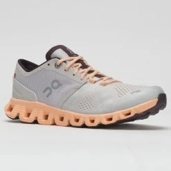 On Running On Cloud X Women's Silver/Almond Running Shoes