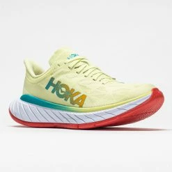 Hoka One One Carbon X 2 Men's Luminary Green/Hot Coral Running Shoes 12 Hoka One One Carbon X 2 Men's Luminary Green/Hot Coral Running Shoes