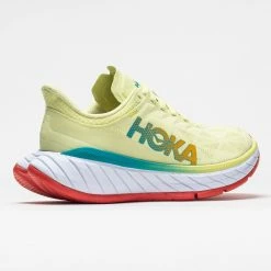 Hoka One One Carbon X 2 Men's Luminary Green/Hot Coral Running Shoes 13 Hoka One One Carbon X 2 Men's Luminary Green/Hot Coral Running Shoes