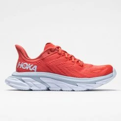 Hoka One One Clifton Edge Women's Hot Coral/White Running Shoes
