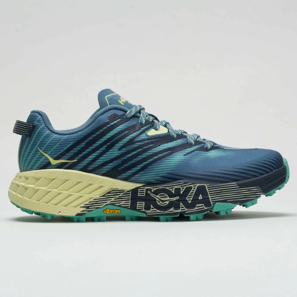 Hoka One One Speedgoat 4 Women's Provincial Blue/Luminary Green Trail Running Shoes 3 Hoka One One Speedgoat 4 Women's Provincial Blue/Luminary Green Trail Running Shoes