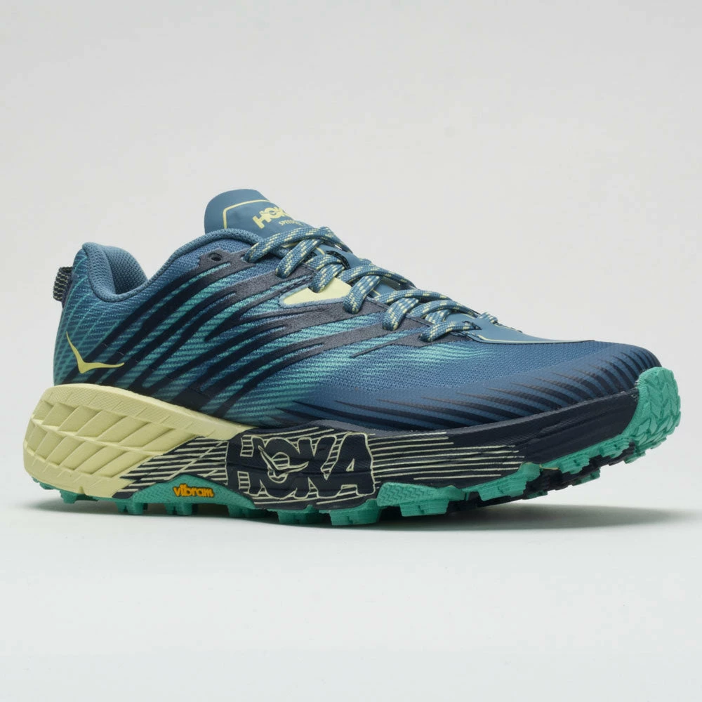 Hoka One One Speedgoat 4 Women's Provincial Blue/Luminary Green Trail Running Shoes 7 Hoka One One Speedgoat 4 Women's Provincial Blue/Luminary Green Trail Running Shoes