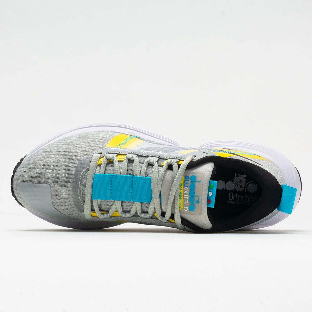 Diadora Mythos Blushield Elite TRX 2 Women's Silver/Yellow/Black Running Shoes 5 Diadora Mythos Blushield Elite TRX 2 Women's Silver/Yellow/Black Running Shoes