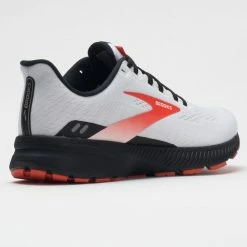 Brooks Launch 8 Men's White/Black/Red Clay 13 Brooks Launch 8 Men's White/Black/Red Clay