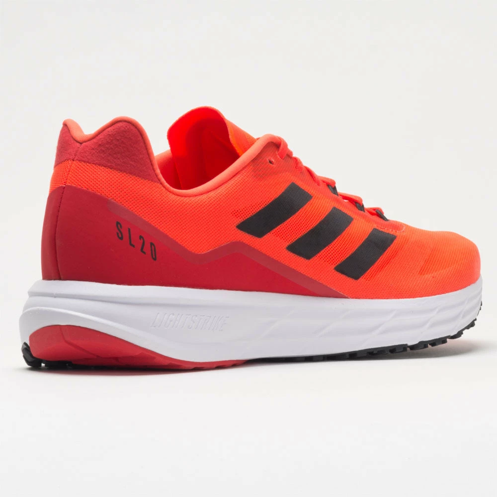 Running Shoes Adidas SL20.2 Men's Solar Red/White/Carbon 8 Running Shoes Adidas SL20.2 Men's Solar Red/White/Carbon