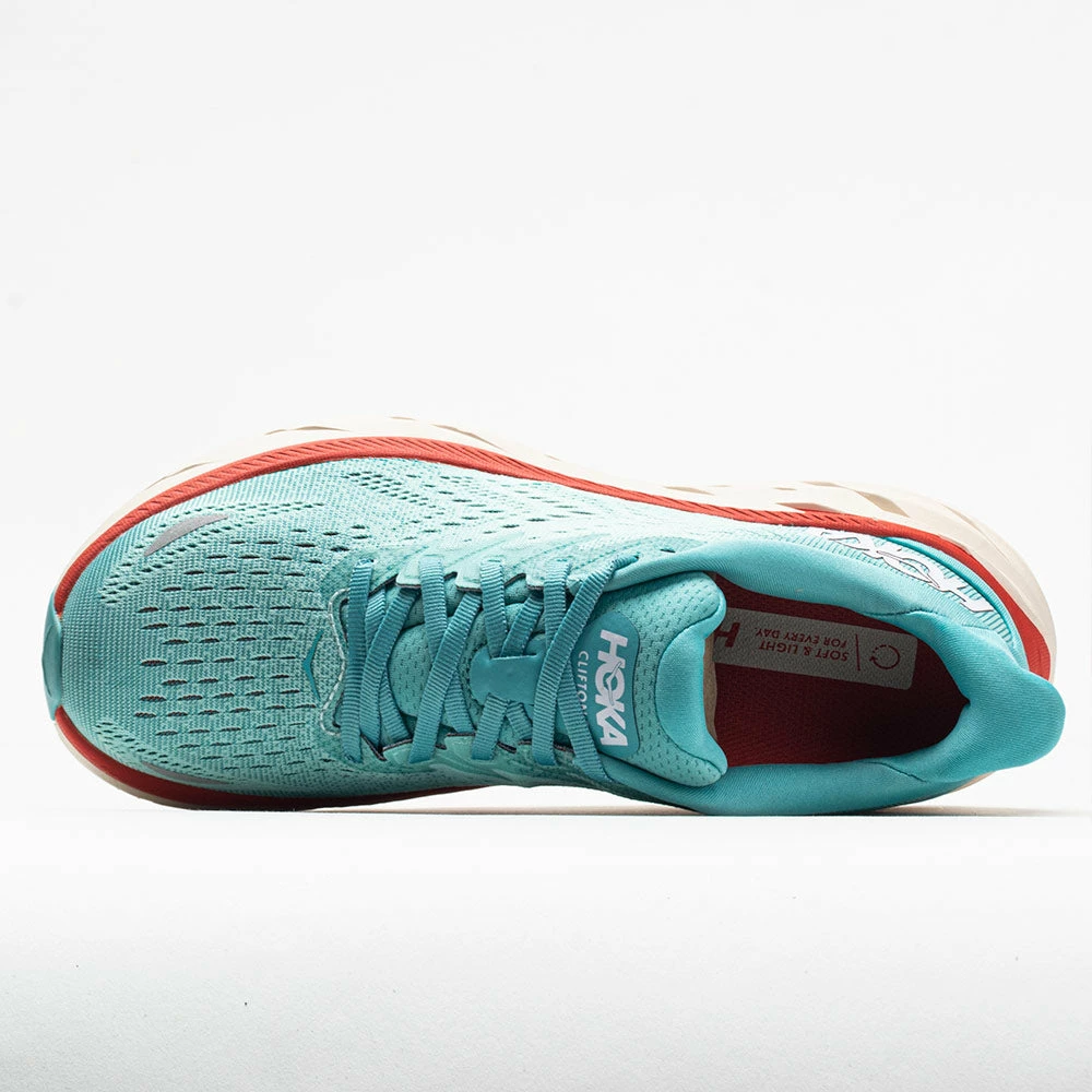 Hoka One One Clifton 8 Women's Aquarelle/Eggshell Blue Running Shoes 5 Hoka One One Clifton 8 Women's Aquarelle/Eggshell Blue Running Shoes