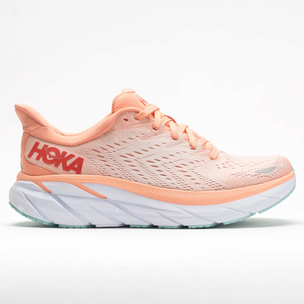Hoka One One Clifton 8 Women's Cantaloupe/Silver Peony Running Shoes 3 Hoka One One Clifton 8 Women's Cantaloupe/Silver Peony Running Shoes