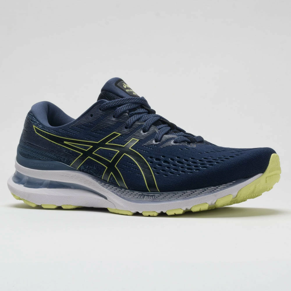 ASICS GEL-Kayano 28 Men's Thunder Blue/Glow Yellow Running Shoes 7 ASICS GEL-Kayano 28 Men's Thunder Blue/Glow Yellow Running Shoes