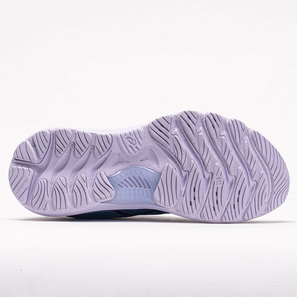 ASICS GEL-Nimbus 23 Knit Women's Gray Floss/Mako Blue Running Shoes 6 ASICS GEL-Nimbus 23 Knit Women's Gray Floss/Mako Blue Running Shoes