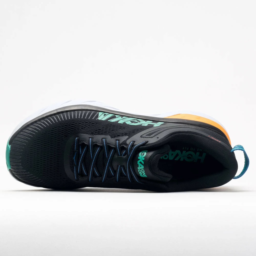 Hoka One One Bondi 7 Men's Black/Atlantis 5 Hoka One One Bondi 7 Men's Black/Atlantis