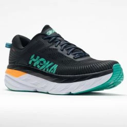Hoka One One Bondi 7 Men's Black/Atlantis 12 Hoka One One Bondi 7 Men's Black/Atlantis