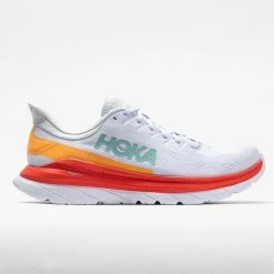 Running Shoes Hoka One One Mach 4 Men's White/Fiesta