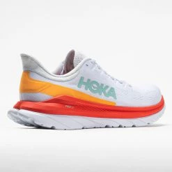 Running Shoes Hoka One One Mach 4 Men's White/Fiesta
