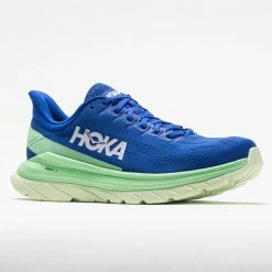 Hoka One One Mach 4 Men's Dazzling Blue/Green Ash Running Shoes