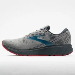 Brooks Ghost 14 Men's Gray/Blue/Red Running Shoes