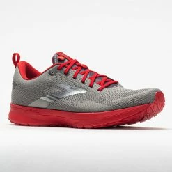 Running Shoes Brooks Revel 5 Men's Breakthrough Collection Grey/Red