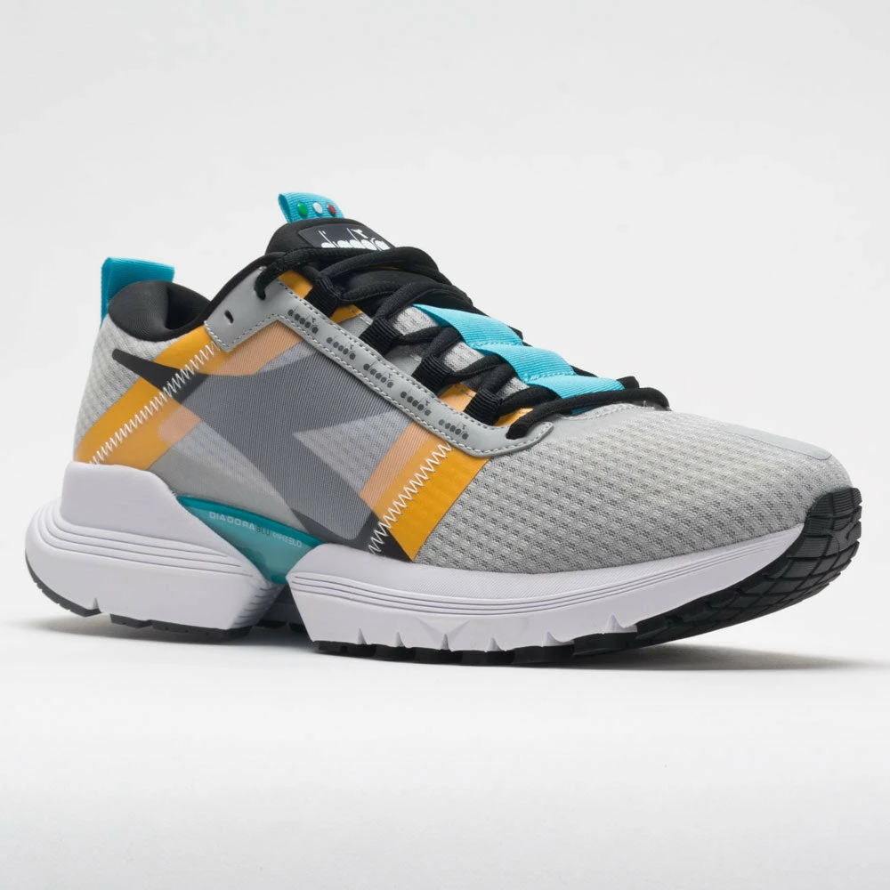 Diadora Mythos Blushield Elite TRX 2 Men's Silver/Black/Scuba Blue 7 Diadora Mythos Blushield Elite TRX 2 Men's Silver/Black/Scuba Blue