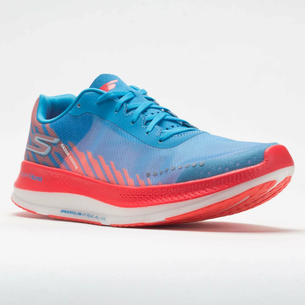 Skechers Performance Running Shoes Skechers GOrun Razor Excess Women's Blue/Coral 7 Skechers Performance Running Shoes Skechers GOrun Razor Excess Women's Blue/Coral