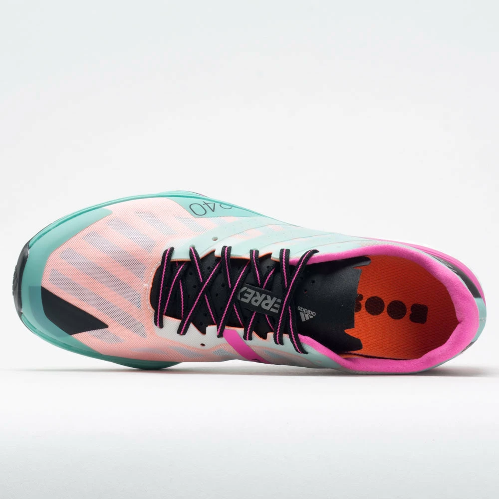 Adidas Terrex Speed Ultra Men's White/Clear Mint/Screaming Pink Trail Running Shoes 5 Adidas Terrex Speed Ultra Men's White/Clear Mint/Screaming Pink Trail Running Shoes