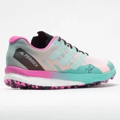 Adidas Terrex Speed Ultra Men's White/Clear Mint/Screaming Pink Trail Running Shoes 13 Adidas Terrex Speed Ultra Men's White/Clear Mint/Screaming Pink Trail Running Shoes