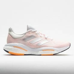 Adidas Solar Glide 5 Women's White/Silver Metallic/Light Flash Orange Running Shoes