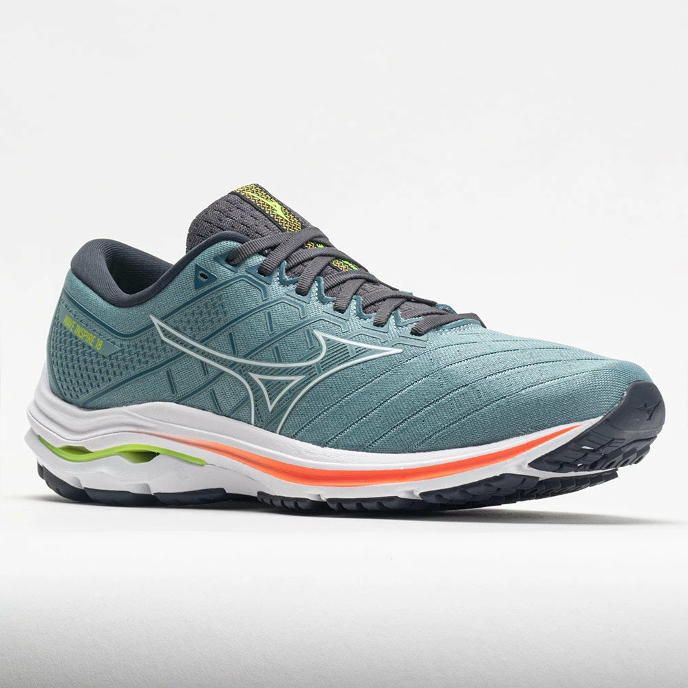 Mizuno Wave Inspire 18 Men's Smoke Blue/White 7 Mizuno Wave Inspire 18 Men's Smoke Blue/White