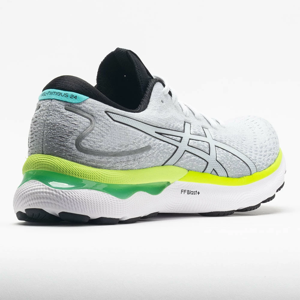 ASICS GEL-Nimbus 24 Men's White/Black 8 ASICS GEL-Nimbus 24 Men's White/Black