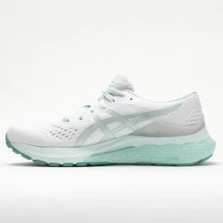 ASICS GEL-Kayano 28 Women's White/Oasis Green Running Shoes