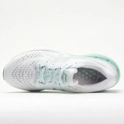 ASICS GEL-Kayano 28 Women's White/Oasis Green Running Shoes