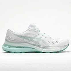 ASICS GEL-Kayano 28 Women's White/Oasis Green Running Shoes