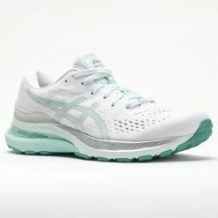 ASICS GEL-Kayano 28 Women's White/Oasis Green Running Shoes