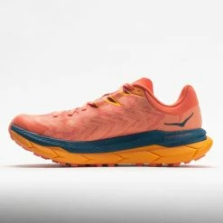 HOKA Tecton X Women's Camellia/Blue Coral Trail Running Shoes