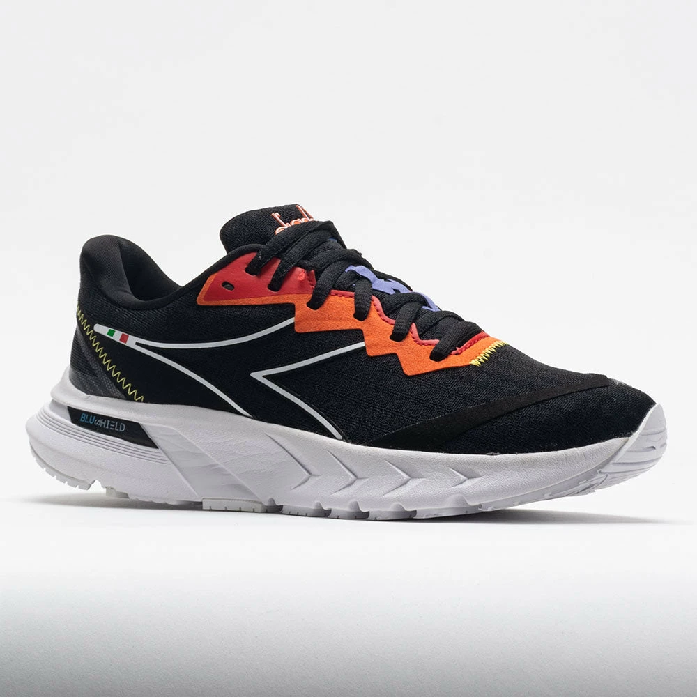 Diadora Mythos Blushield Volo 2 Men's Black/White/Vermillion Orange 7 Diadora Mythos Blushield Volo 2 Men's Black/White/Vermillion Orange
