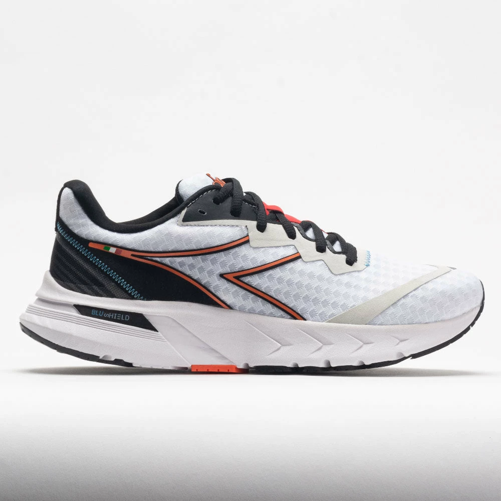 Diadora Mythos Blushield Volo 2 Men's White/Black/Vermillion Orange Running Shoes 3 Diadora Mythos Blushield Volo 2 Men's White/Black/Vermillion Orange Running Shoes