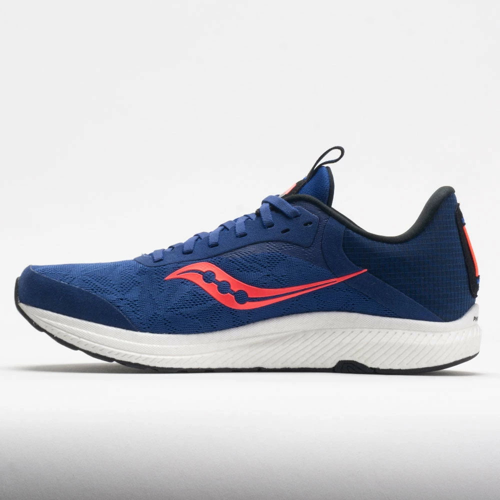 Saucony Freedom 5 Men's Sapphire/Vizi Red Running Shoes 4 Saucony Freedom 5 Men's Sapphire/Vizi Red Running Shoes