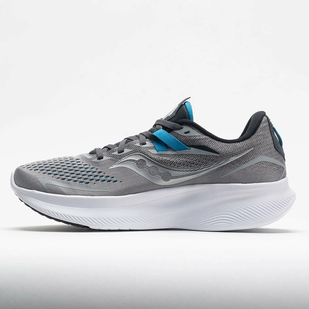 Running Shoes Saucony Ride 15 Men's Alloy/Topaz 4 Running Shoes Saucony Ride 15 Men's Alloy/Topaz