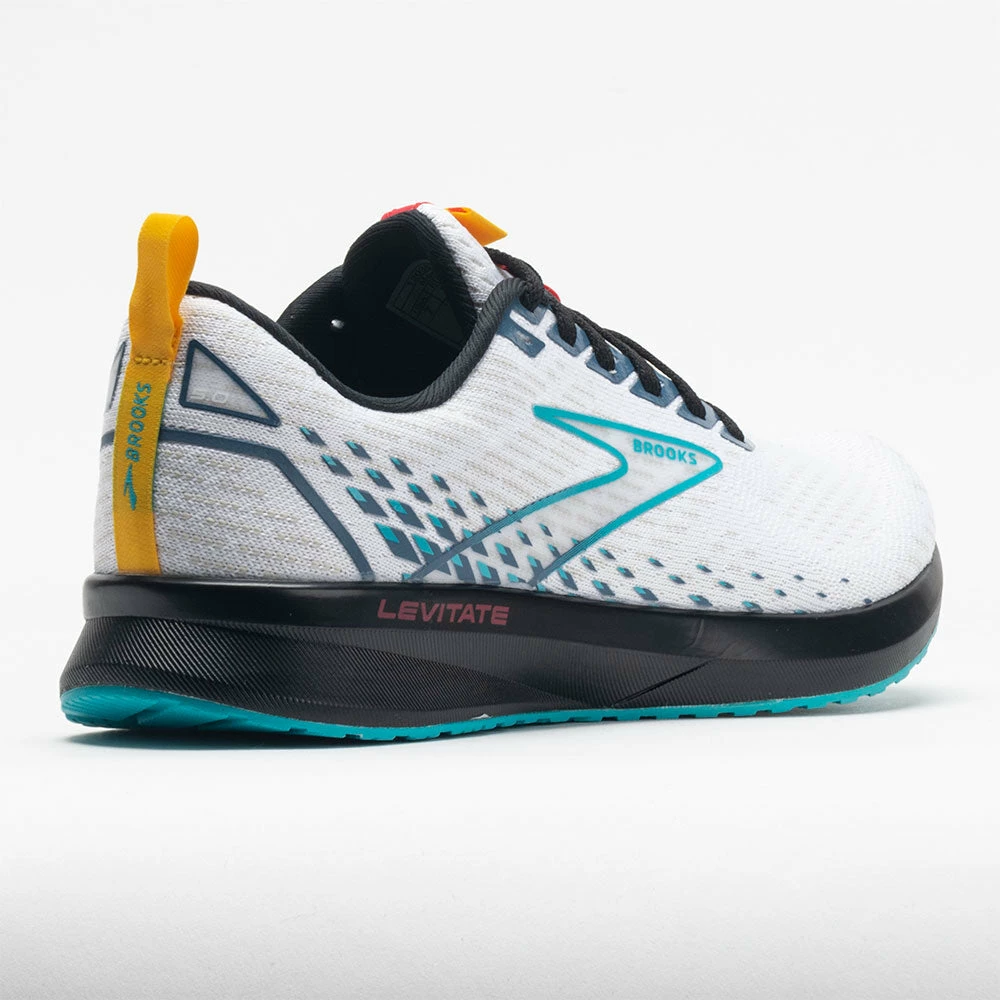 Brooks Levitate 5 Men's White/Bluebird/Black Running Shoes 8 Brooks Levitate 5 Men's White/Bluebird/Black Running Shoes
