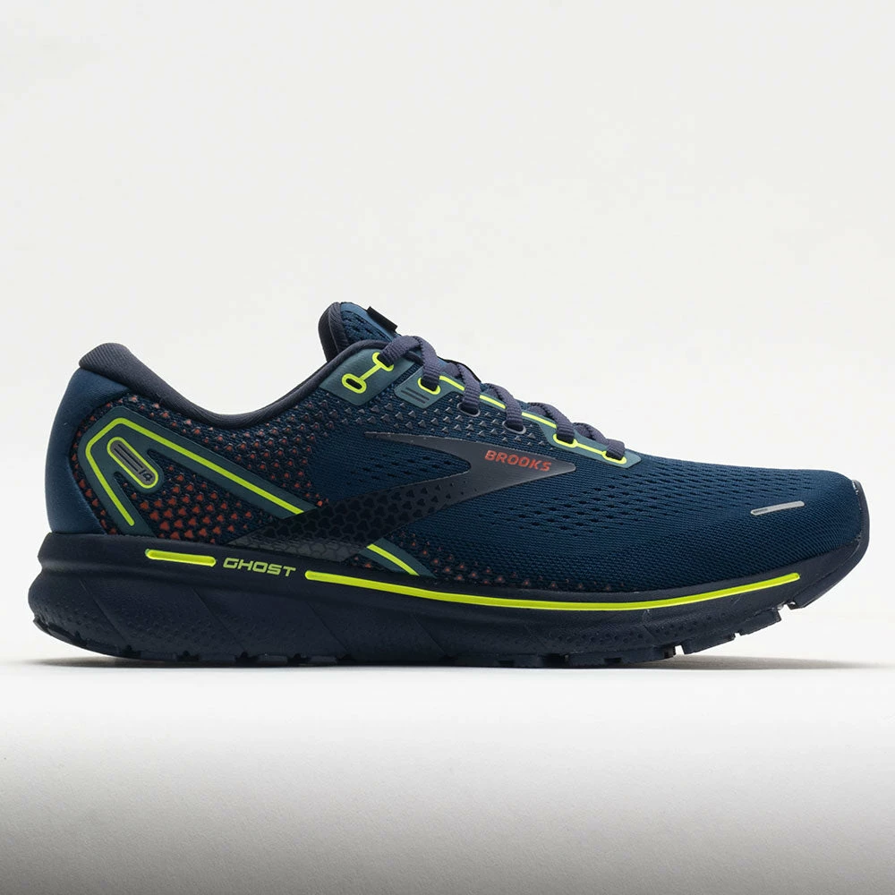 Brooks Ghost 14 Men's Titan/Cherry Tomato/Nightlife 3 Brooks Ghost 14 Men's Titan/Cherry Tomato/Nightlife