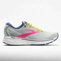 Brooks Ghost 14 Women's Grey/Pink/Sulphur Spring Running Shoes