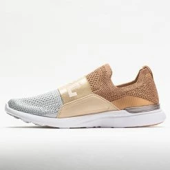 Athletic Propulsion Labs Walking Shoes APL TechLoom Bliss Women's Rose Gold/Champagne/Metallic Silver
