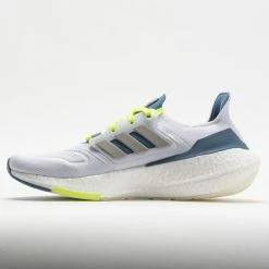 Running Shoes Adidas Ultraboost 22 Men's White/Metal Grey/Linen Green