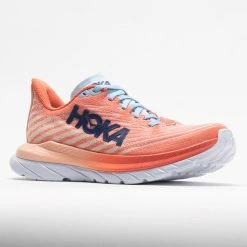 HOKA Mach 5 Women's Camellia/Peach Parfait Running Shoes