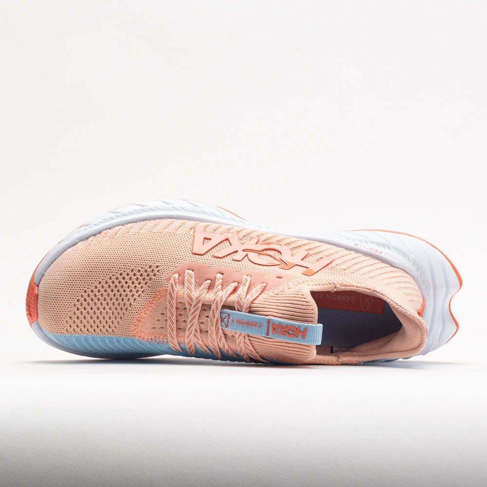 HOKA Carbon X 3 Women's Peach Parfait/Summer Song Running Shoes 5 HOKA Carbon X 3 Women's Peach Parfait/Summer Song Running Shoes