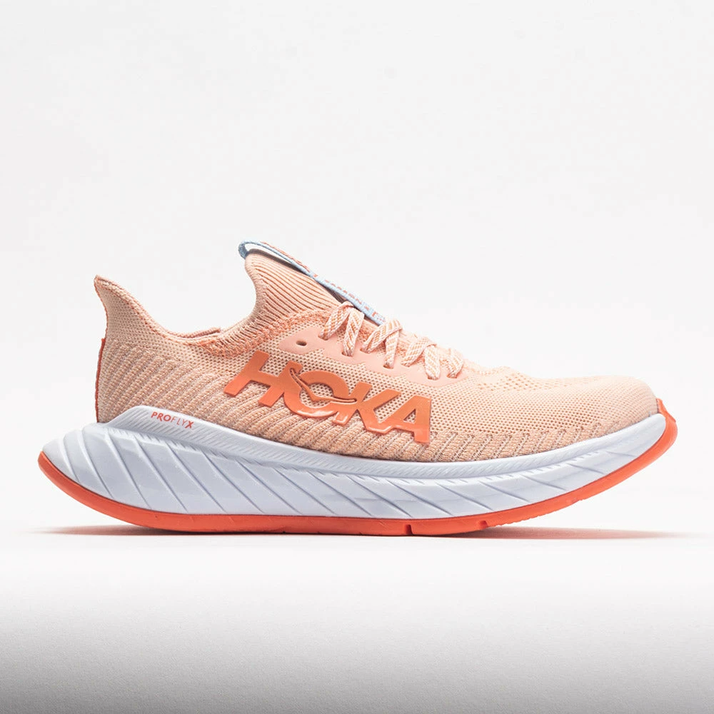 HOKA Carbon X 3 Women's Peach Parfait/Summer Song Running Shoes 3 HOKA Carbon X 3 Women's Peach Parfait/Summer Song Running Shoes