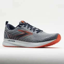 Brooks Levitate 5 Men's Grey/Peacoat/Flame Running Shoes